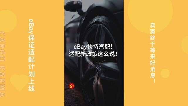 好消息!eBay保证适配计划上线