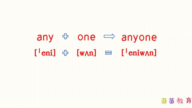 自然拼读:anyone