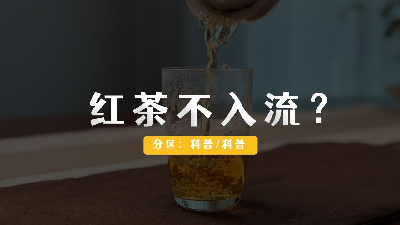 喝红茶,真的不入流吗?