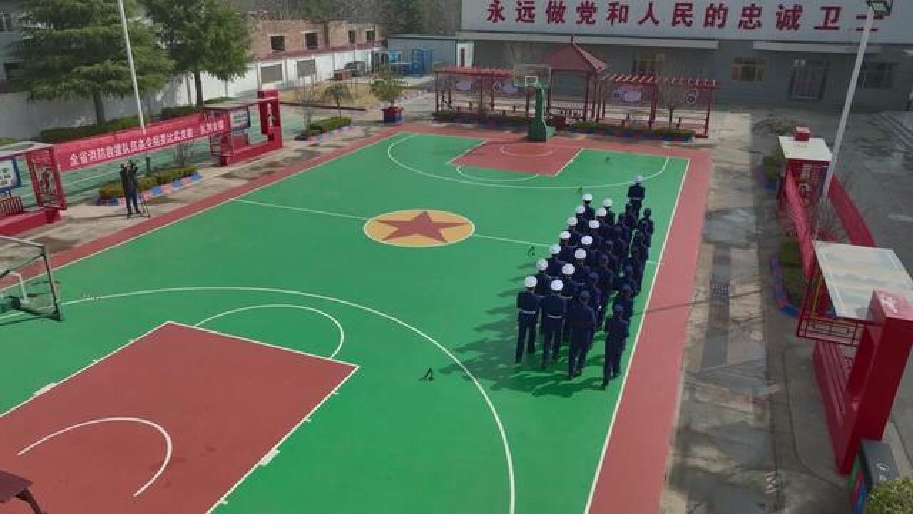 庆阳消防开展“条令纲要学习月”队列会操.就问你帅不帅吧!