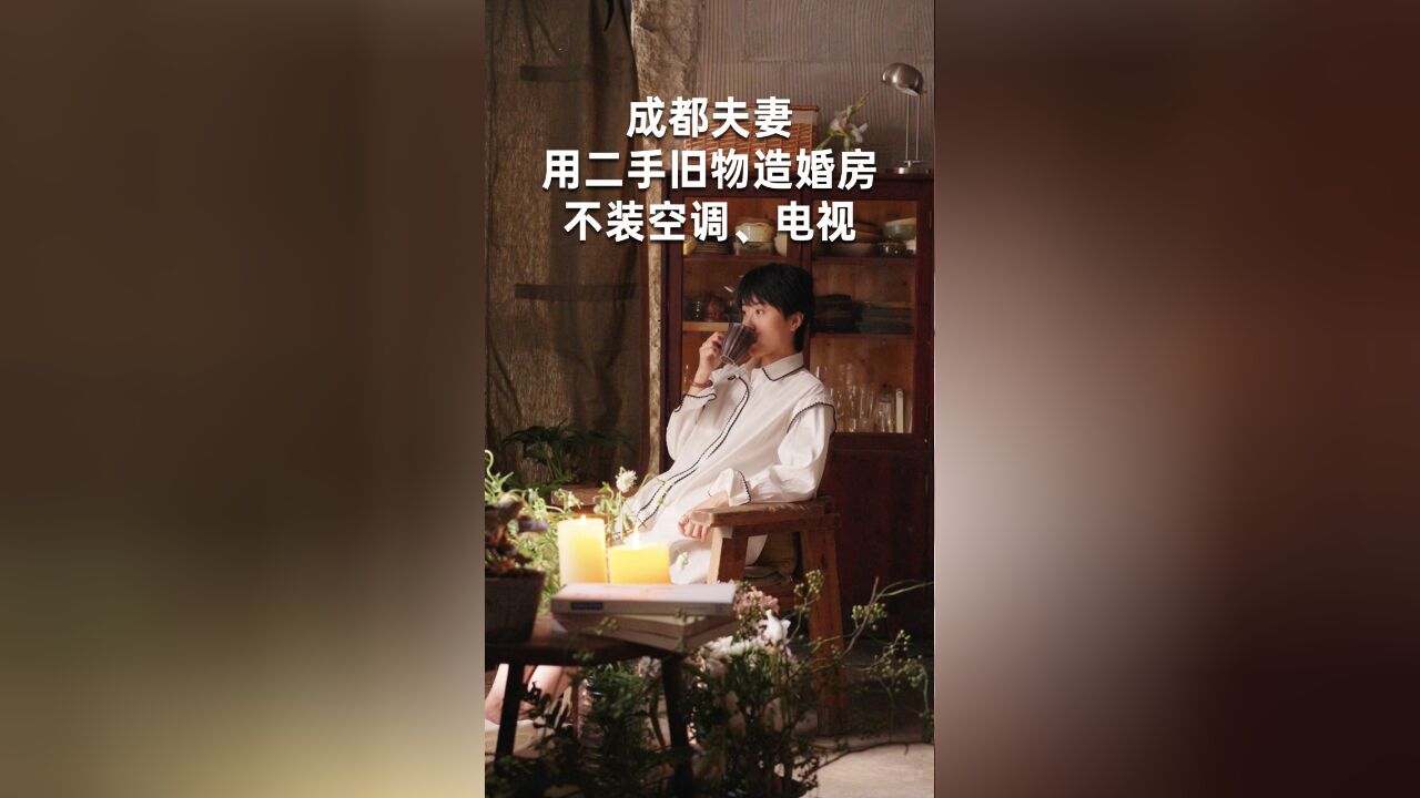 成都夫妻用二手旧物造婚房,不装空调、电视:换一种活法