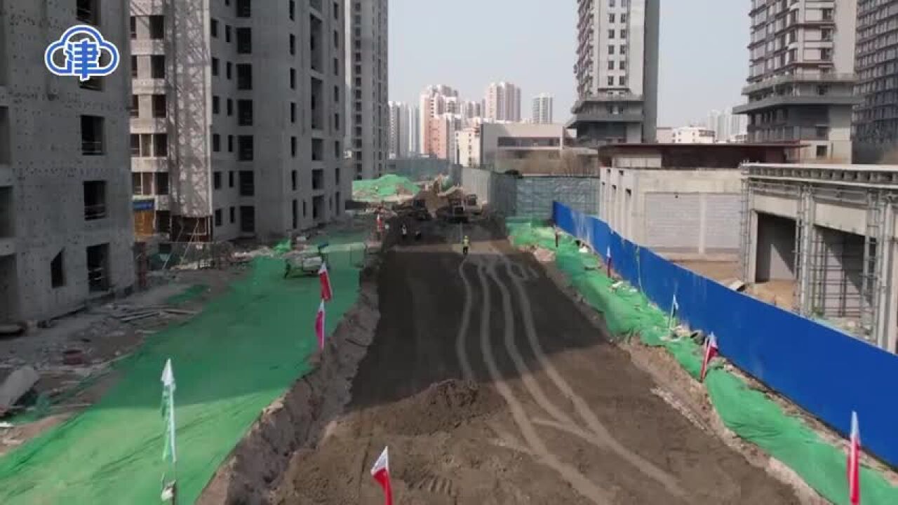 天津8条城市道路加快建设 保障群众出行