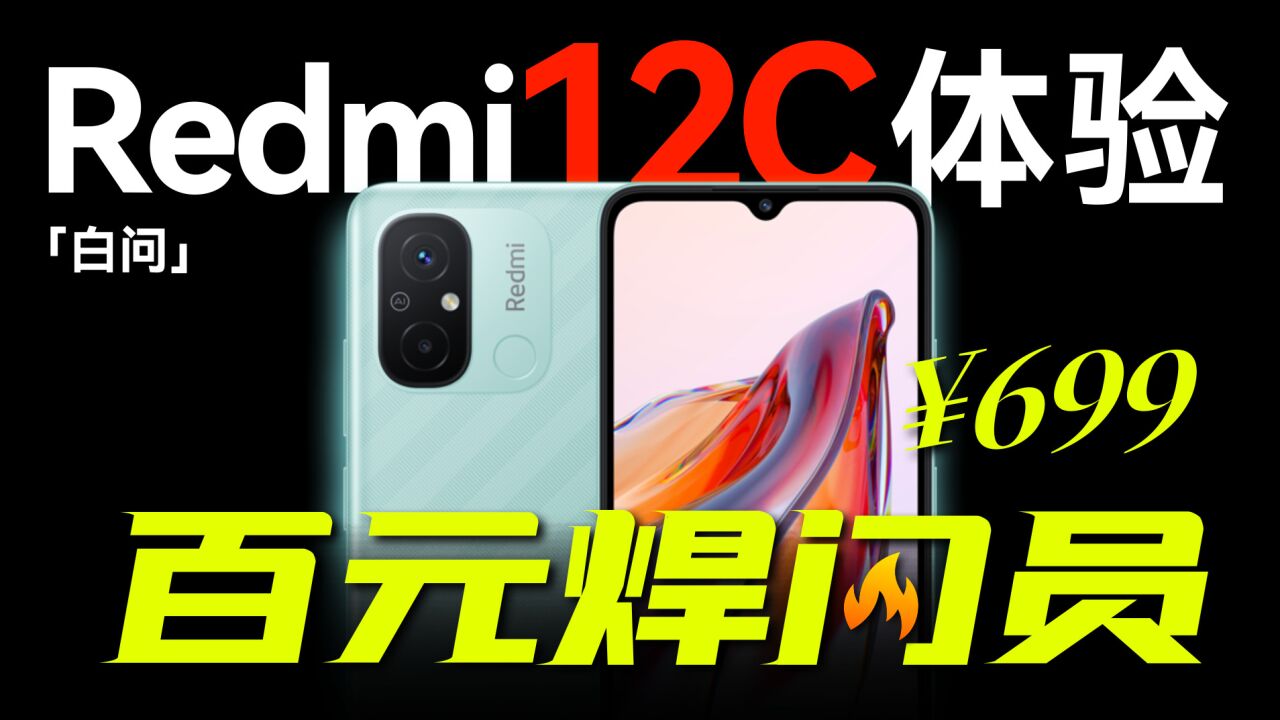 百元机焊门员 Redmi 12C使用体验「白问」