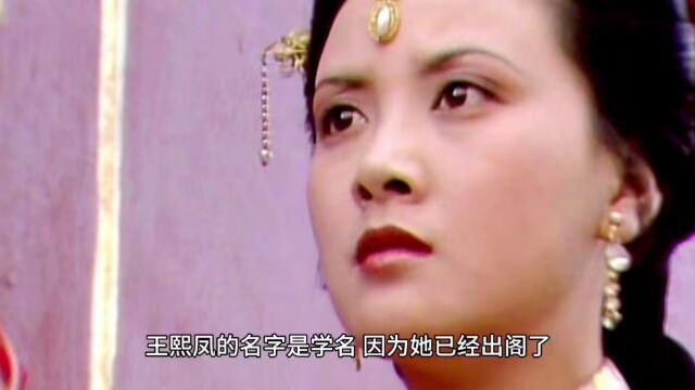 王熙凤名字的由来和深意,姓名学深度解读红楼梦