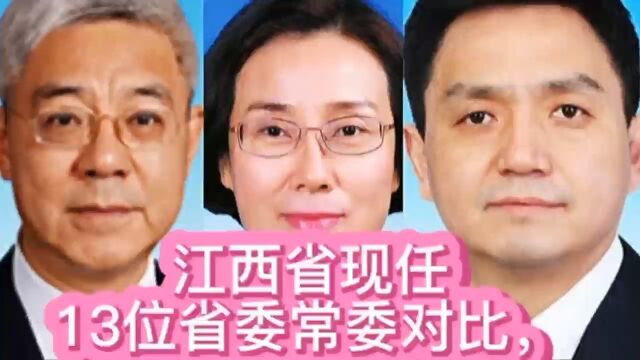 江西省现任13位省委常委对比,精英人才,谁是你家乡的