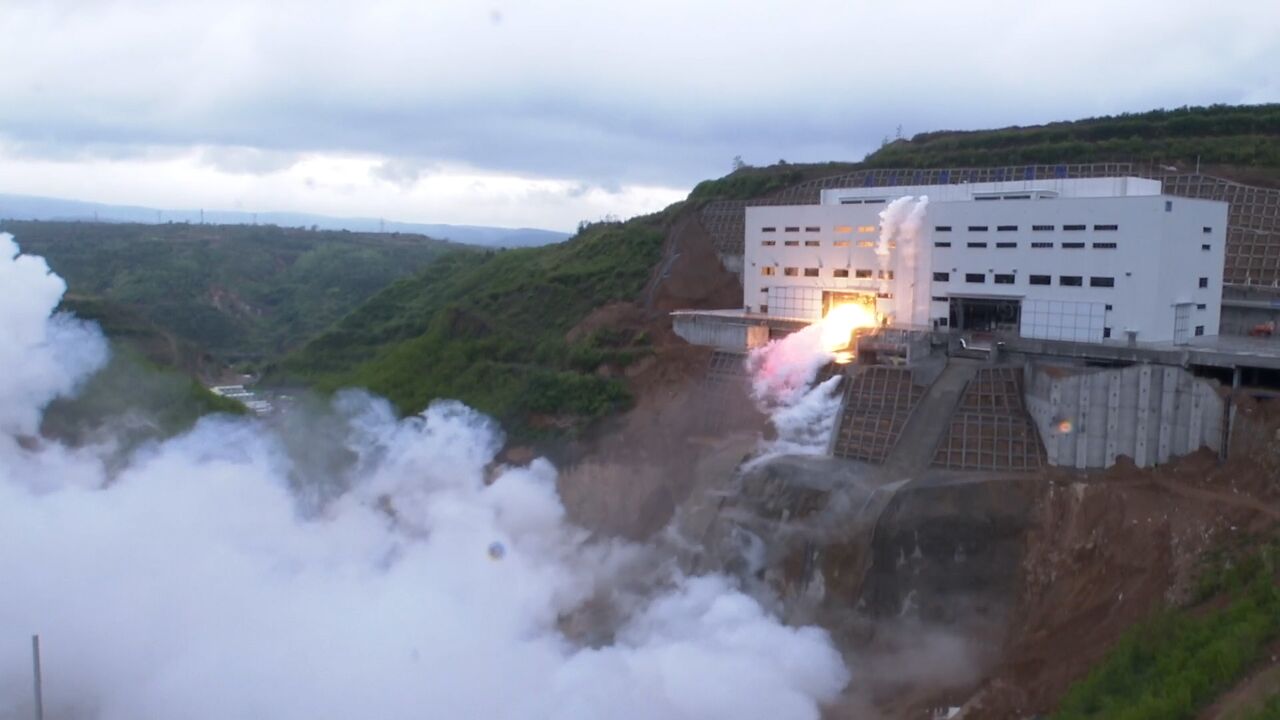 视频|亚洲最大推力700吨液体火箭发动机试验台考台试车成功