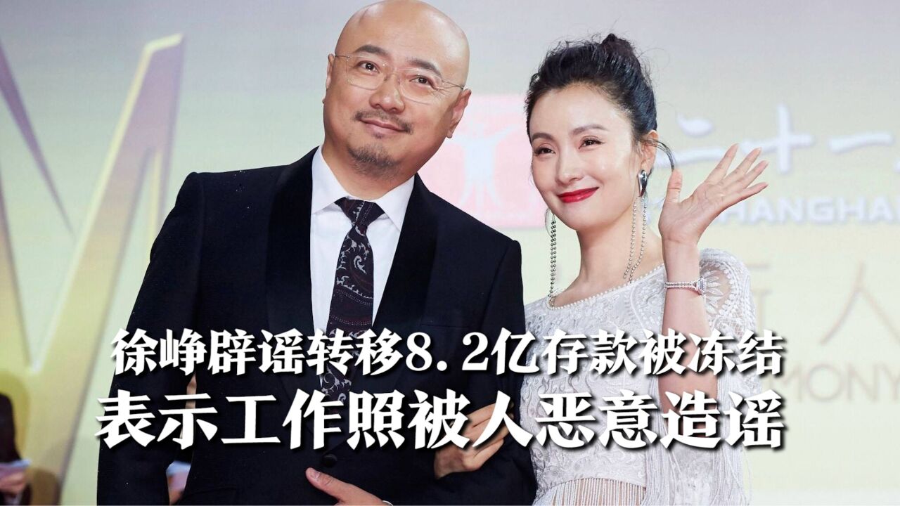 徐峥辟谣转移8.2亿存款被冻结,表示工作照被人恶意造谣,他和家人都好