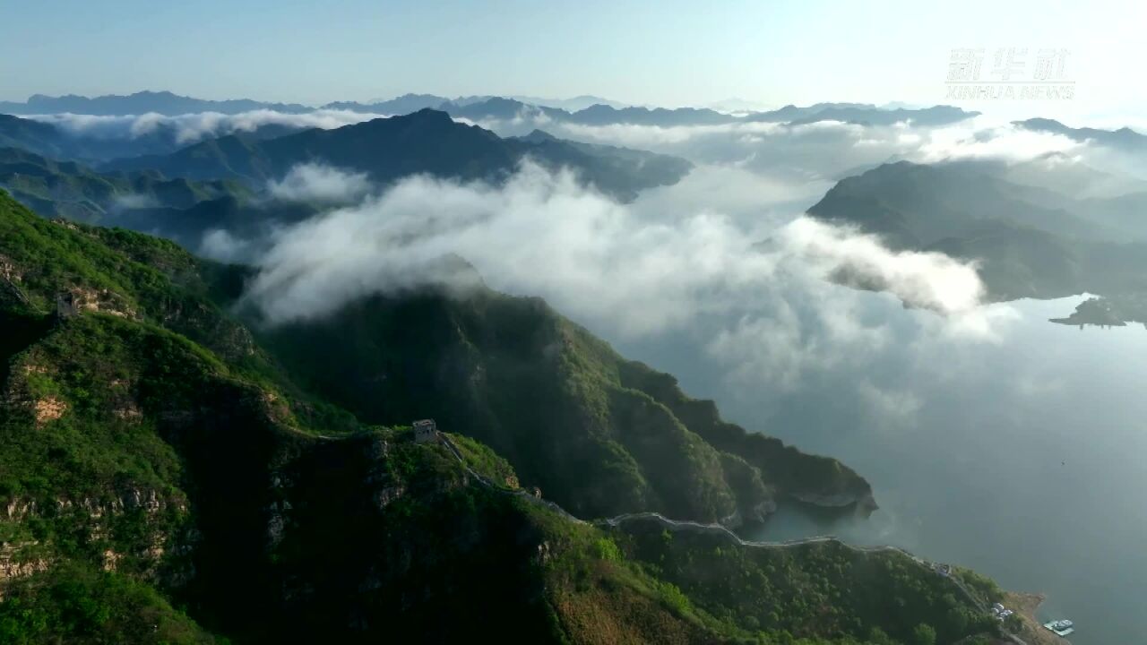 河北迁西:初夏潘家口晨景美如画