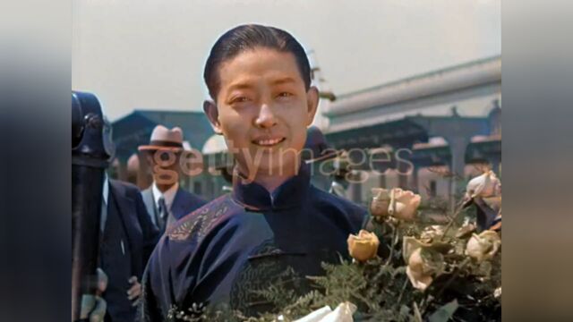 1930年梅兰芳真实影像:外表清秀声音温润,看着极富美感!