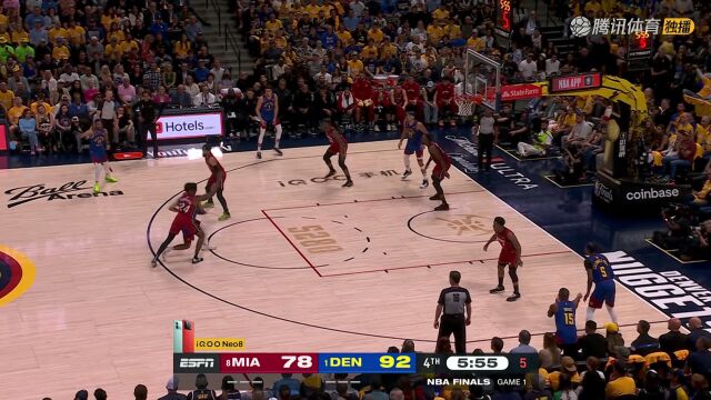 NBA总决赛G1 热火vs掘金全场回放