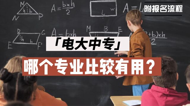 电大中专都有什么专业?电大中专报名选择什么专业好?哪个专业有用?