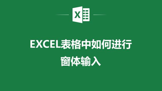 Excel表格中窗体输入,让你的数据录入更加轻松!