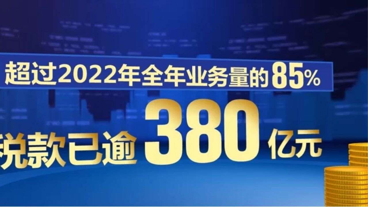 1至6月全国办理跨省异地电子缴税超380亿元