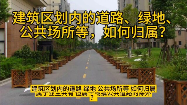 小区内的绿地道路公共场所等归谁所有?