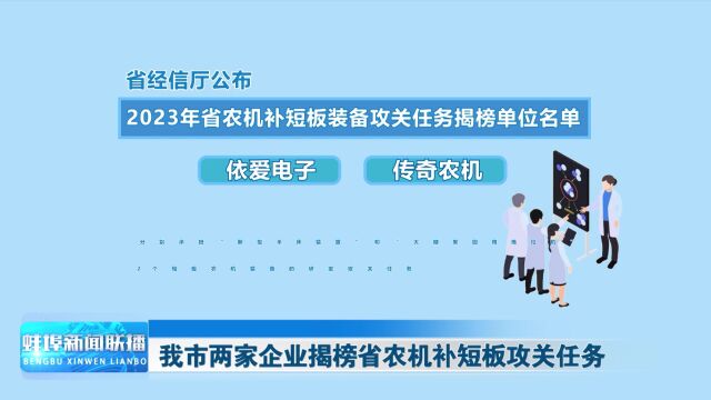 我市两家企业揭榜省农机补短板攻关任务