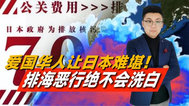 爱国华人让日本难堪!700亿就想洗脑民众,排海恶行绝不会洗白