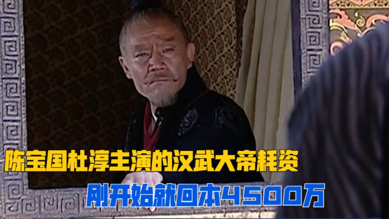 耗资5000万拍摄的《汉武大帝》,刚上就回本4500万,后续还有各种其他收入!