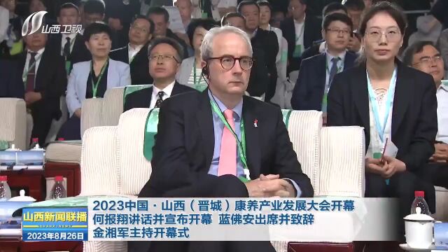 2023中国ⷥ𑱨忨晋城)康养产业发展大会开幕