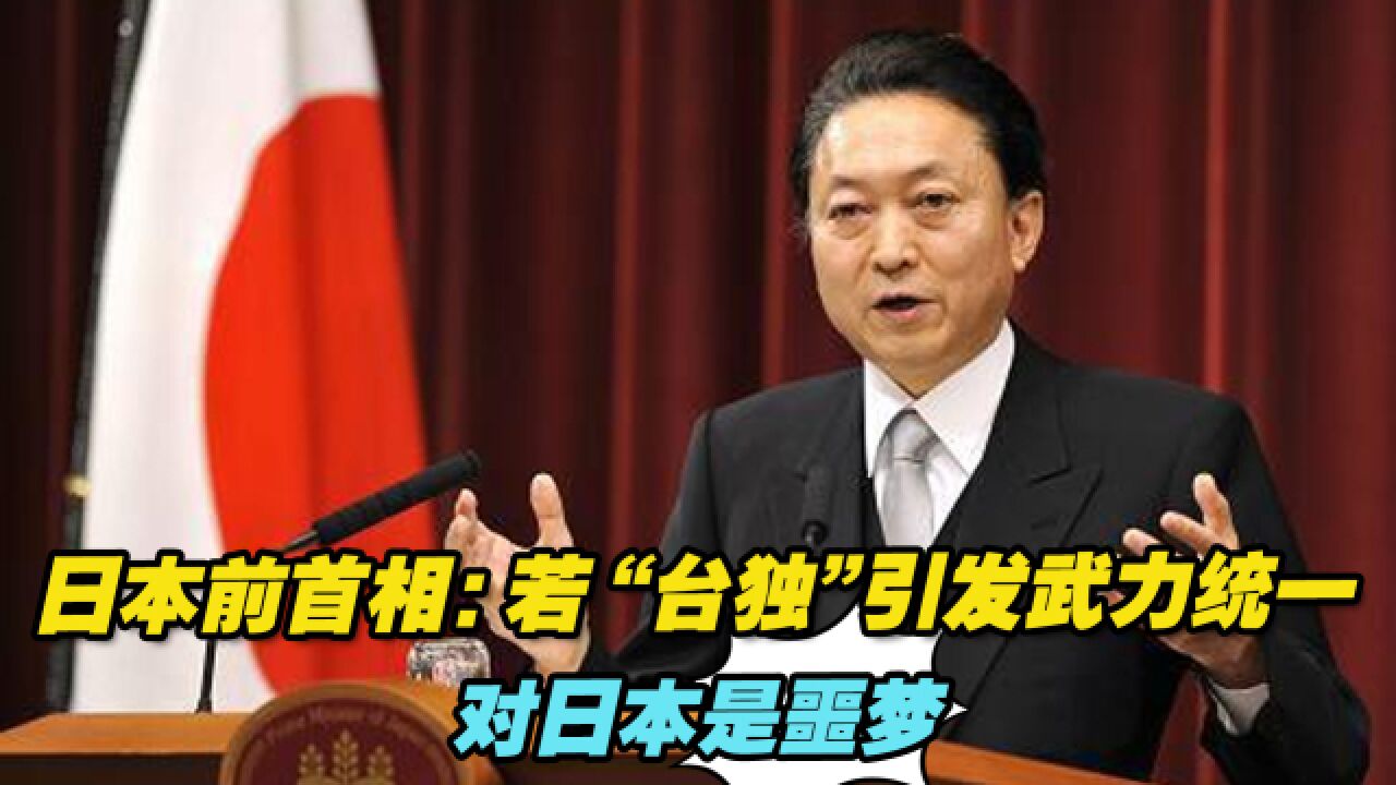 日本前首相:若“台独”引发武力统一,对日本而言简直是噩梦