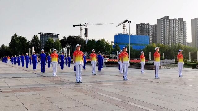 中国烟操第二十五套快乐舞步健身操第三节 肩部运动 秦皇岛渤海之星健身支队