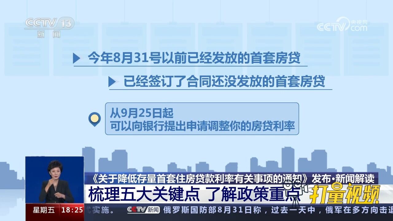 《关于降低存量首套住房贷款利率有关事项的通知》发布