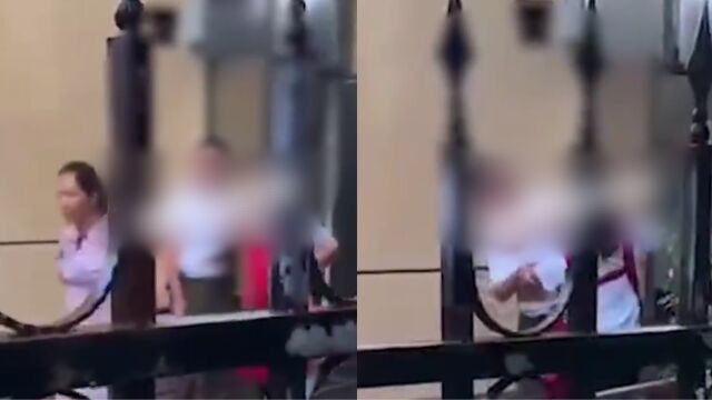 网曝一男子偷窥女厕被抓,大姐揪住男子啪啪扇耳光:叫你老婆过来