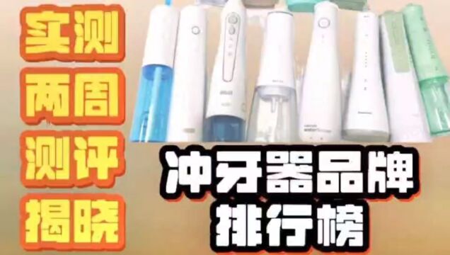 冲牙器哪个牌子好?测评对比洁碧、扉乐