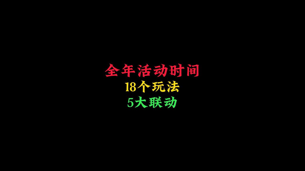 光遇:新版全年活动和对应时间,一年18个玩法,5次联动