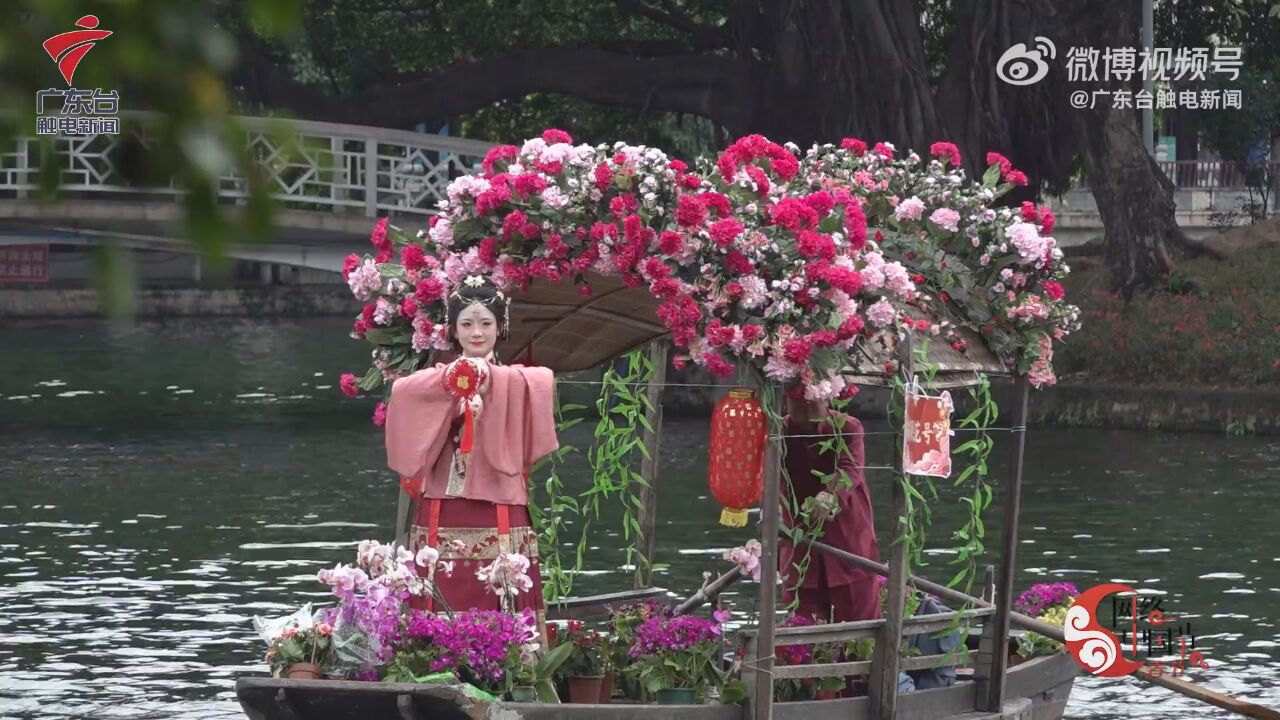 广州水上花市吸引全国游客打卡