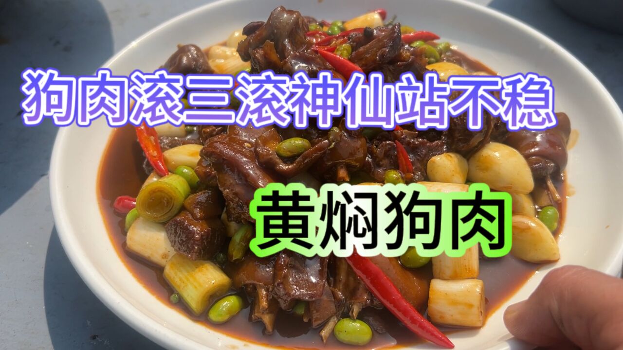 “黄焖狗肉”的做法,酒店厨师长特色菜一天只卖4份,快来学习!