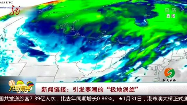 新闻链接:引发寒潮的“极地涡旋”