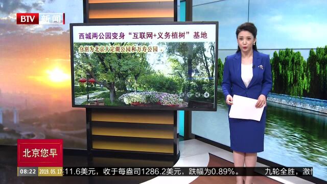 西城俩公园变身“互联网+义务植树”基地