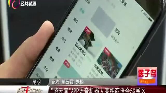 “游云南”APP语音机器人亮相商洽会5G展区