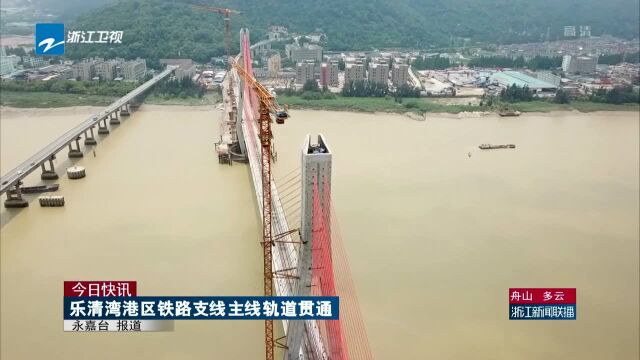 今日快讯:乐清湾港区铁路支线主线轨道贯通