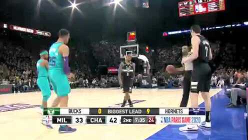 《NBA全场回放》【原声回放】雄鹿vs黄蜂第2节 字母哥内线翻江倒海