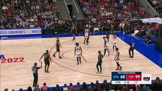 NBA季前赛：爵士vs猛龙第4节中文解说回放