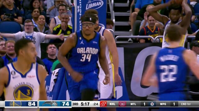NBA常规赛：勇士vs魔术中文解说全场回放
