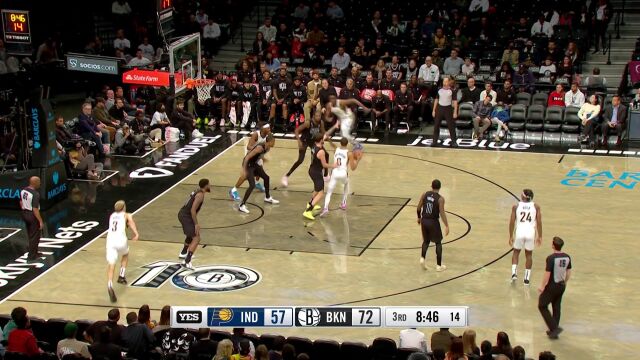 NBA常规赛：步行者vs篮网中文解说全场回放