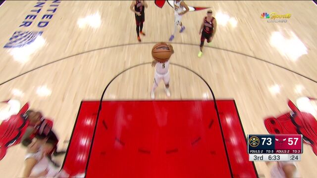 NBA常规赛：掘金vs公牛第3节中文解说回放