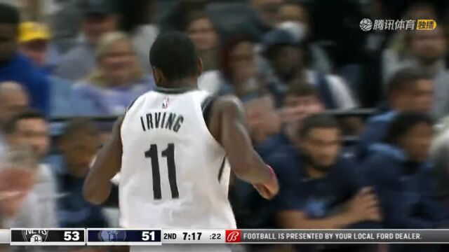 NBA常规赛：篮网vs灰熊英文原声全场回放