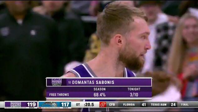 NBA常规赛：国王vs魔术加时赛中文解说回放