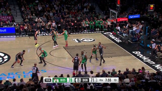 NBA常规赛：凯尔特人vs篮网第4节中文解说回放