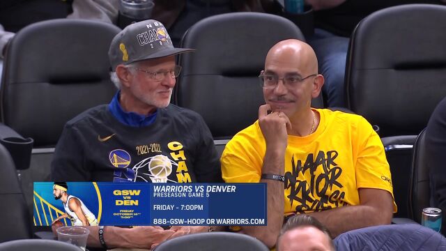 NBA季前赛：开拓者vs勇士第4节 英文解说回放