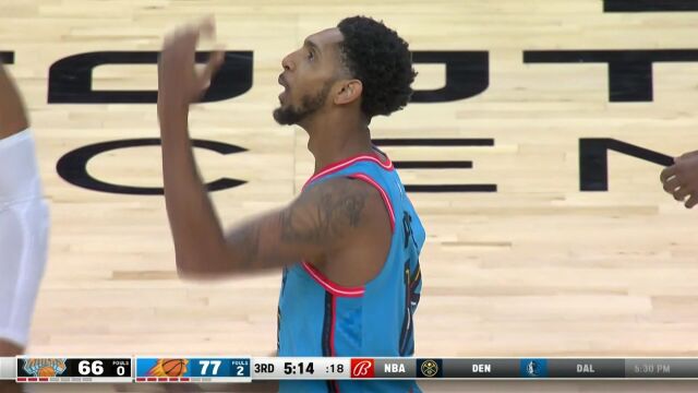 NBA常规赛：尼克斯vs太阳第3节中文解说回放