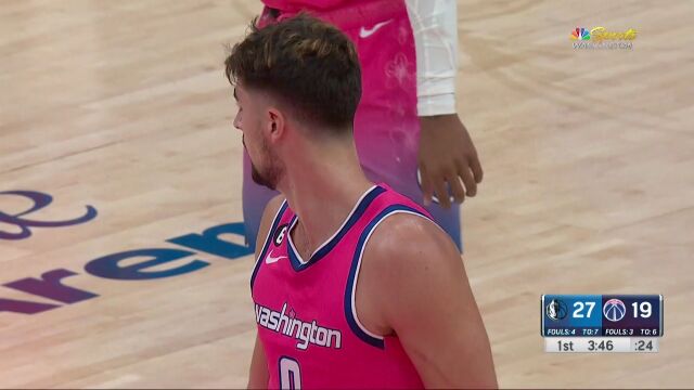 NBA常规赛：独行侠vs奇才第1节中文解说回放