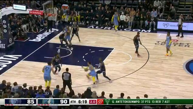 NBA常规赛：灰熊vs森林狼中文解说全场回放