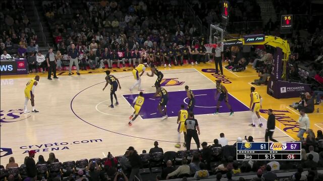 詹眉组合齐发力 内外开花连砍5分打停步行者