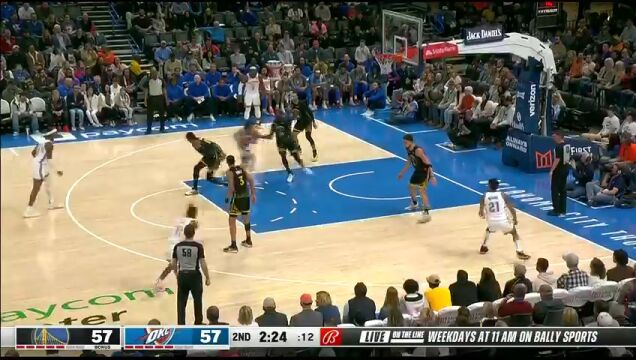NBA常规赛：勇士vs雷霆第2节中文解说回放