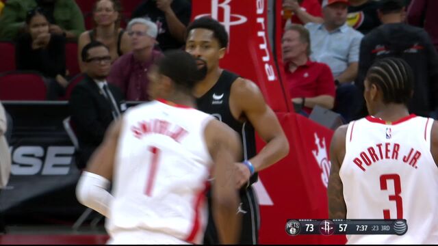 篮网118-96火箭 布里奇斯30分篮网取得3连胜