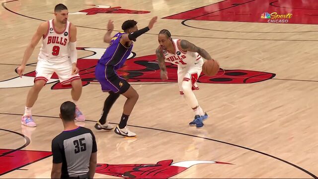 NBA常规赛：湖人vs公牛第4节中文解说回放